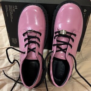 Pink Lace-Up Shoes